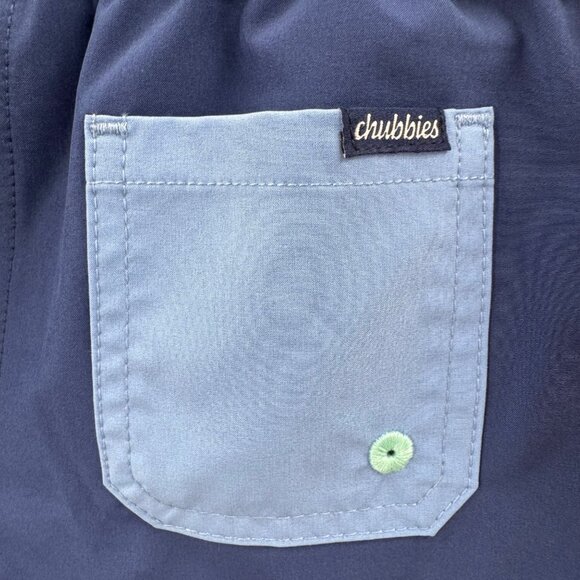 Chubbies The Mini Blues Boys Swim Trunks Size 5 Blue Quick-Dry Mesh Lined - Picture 3 of 7